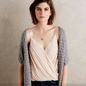 Anthropologie Eloise Sheer Pleated Camisole